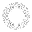 Floating Flame Front Left Brake Rotor Black For BMW F 750 GS ABS 2021-2023