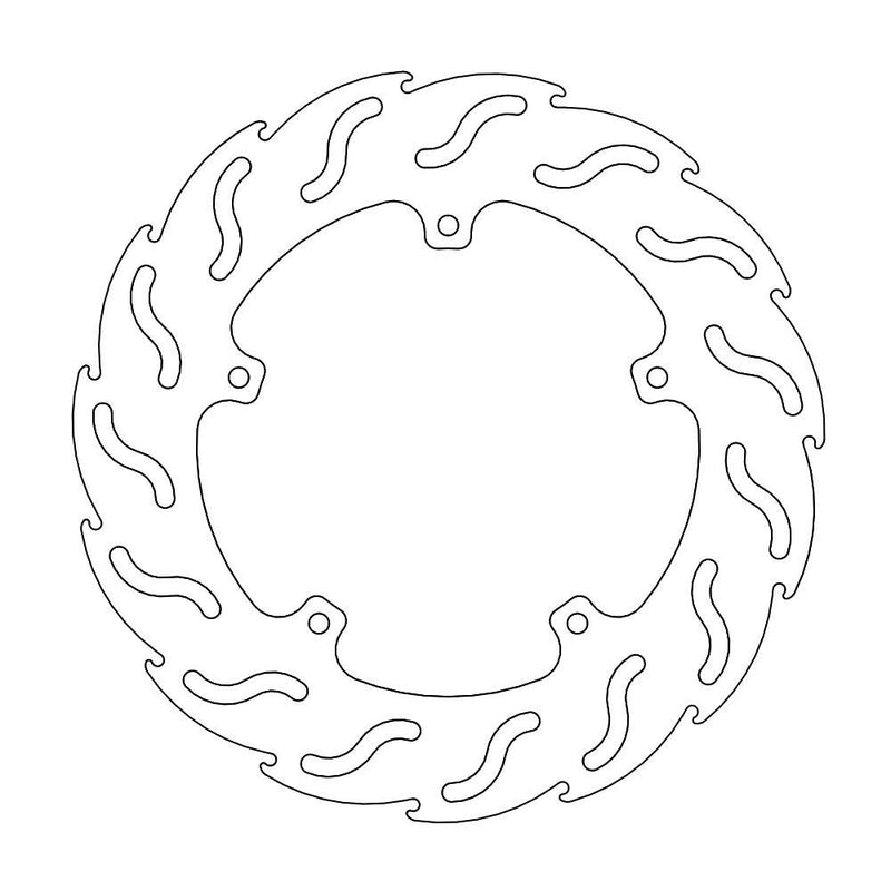 Flame Series Scooter Brake Rotor For Gilera D.N.A 180 2001-2003