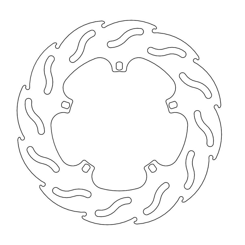 Flame Series Scooter Brake Rotor For Derbi Atlantis 50 4T 2006