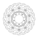 Floating Flame Front Left Brake Rotor Black For Husqvarna TE 125 2015