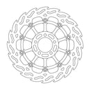 Floating Flame Front Left Brake Rotor Black For Kawasaki ZR 1100 1992-1994