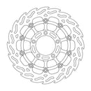 Floating Flame Front Left Brake Rotor Black For MV Agusta Brutale 1090 R 2013-2014