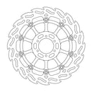 Floating Flame Front Right Brake Rotor Black For Honda CBR 600 F 1995-1998