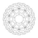 Floating Flame Front Right Brake Rotor Black For Kawasaki GTR 1400 2008-2009