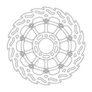 Floating Flame Front Right Brake Rotor Black For Kawasaki ZR 1100 1992-1994