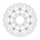 Floating Flame Front Right Brake Rotor Black For MV Agusta Brutale 1090 R 2013-2014