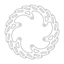 Flame Series Fixed Rear Brake Rotor Silver For Yamaha FJ 1100 1984-1985