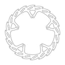 Flame Series Fixed Front Brake Rotor Silver For Yamaha YZF-R 125 2008-2013