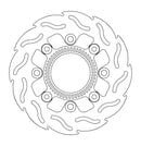 Flame Series Rear Brake Rotor Rear For Kawasaki ER-6F 650 ABS 2008