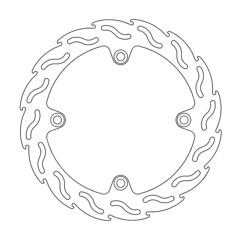 Flame Series Rear Brake Rotor Rear For Kawasaki KLV 1000 2004-2006