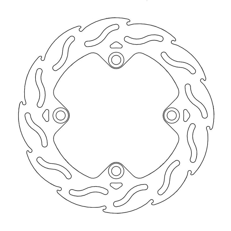 Flame Series Rear Brake Rotor Rear For Triumph Daytona 600 2004