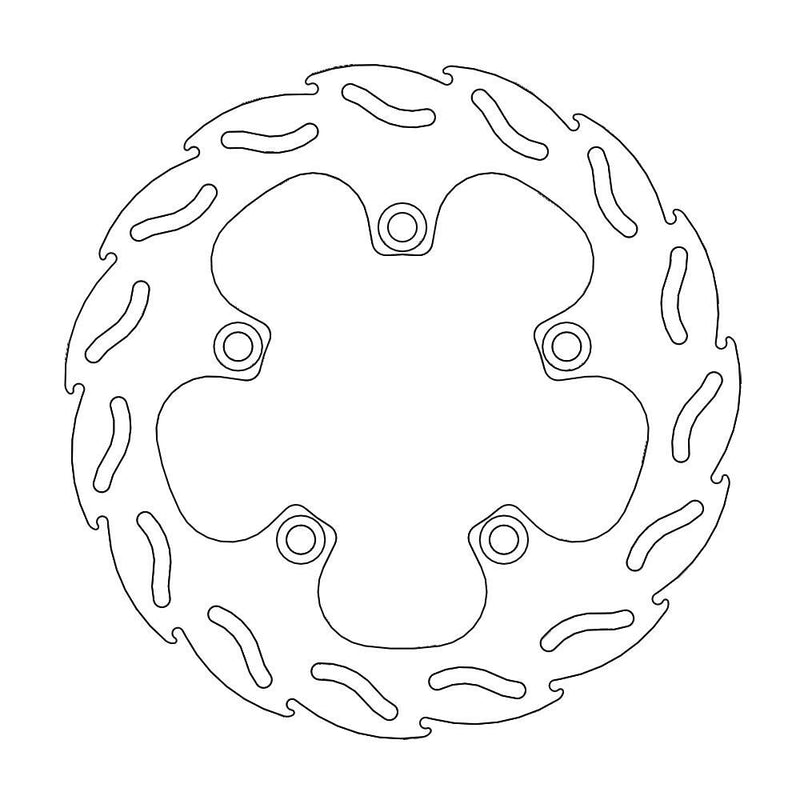 Flame Series Rear Brake Rotor Rear For Yamaha FZ1 1000 N 2006-2014