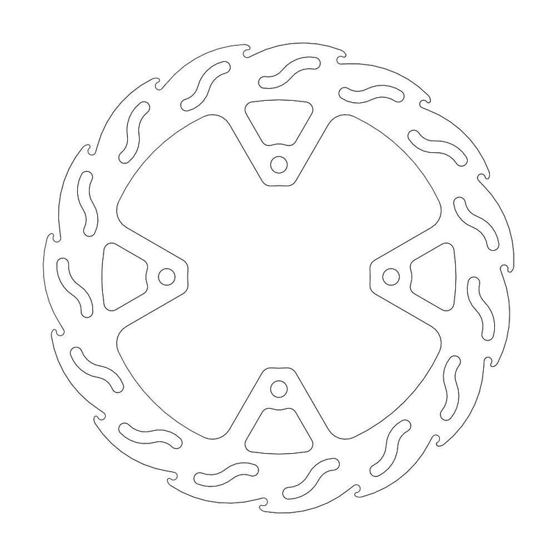 Flame Series Rear Brake Rotor For Yamaha VP 250 2008-2016