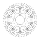 Flame Series Race Front Right Brake Rotor Black For Kawasaki ER-6F 650 2006-2008