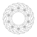 Flame Series Race Front Right Brake Rotor Black For Yamaha FZ8 N 2011-2013