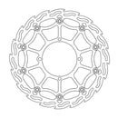 Flame Series Supermoto Street Brake Rotor Natural For Kawasaki KLX 450 R 2008-2010