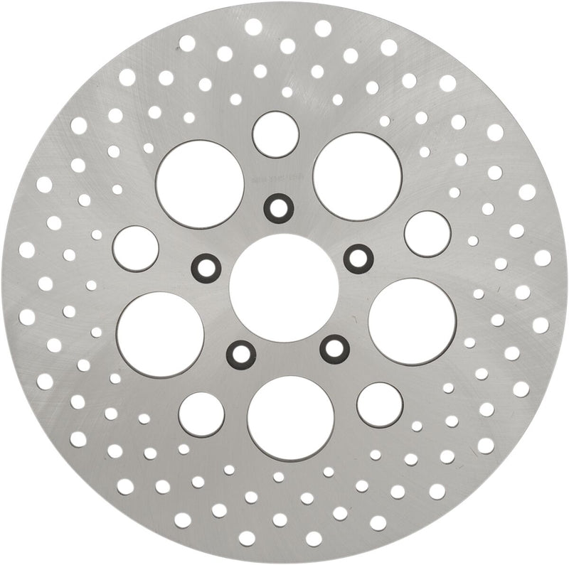 Stainless Steel Drilled Brake Rotor Ground For Harley Davidson FLHR 1450 2000-2003