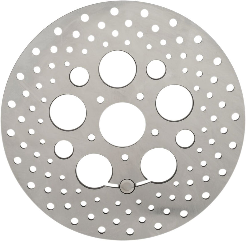 Stainless Steel Drilled Brake Rotor Ground For Harley Davidson FLHR 1584 2009-2010