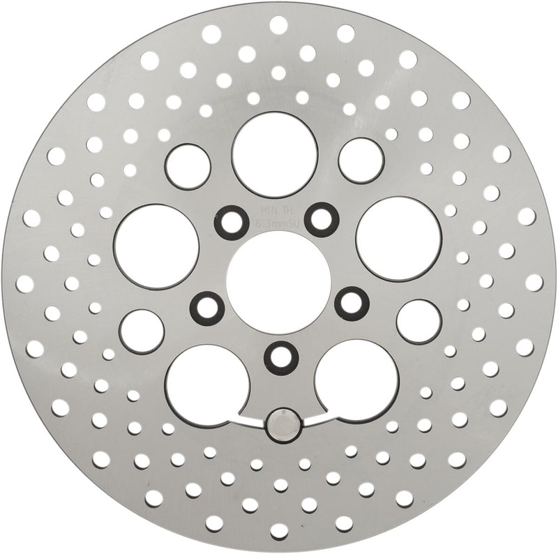 Stainless Steel Drilled Brake Rotor Ground For Harley Davidson FLHR 1584 2009-2011
