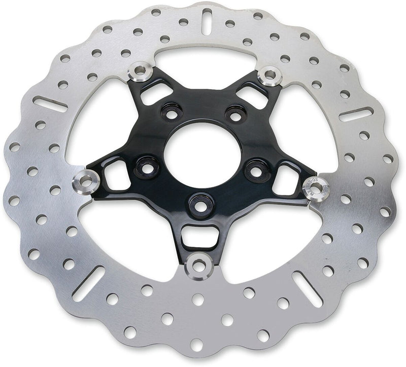 FSD Series Floating Contour Stainless Steel Front Brake Rotor For Big Twins For Harley Davidson FLHR 1450 2000-2003