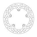 Halo Series Fixed Rear Round Brake Rotor Natural For Honda CTX 700 2014-2016