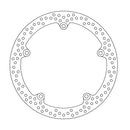 Halo Series Fixed Front Brake Rotor Silver For Honda CTX 700 2014-2016