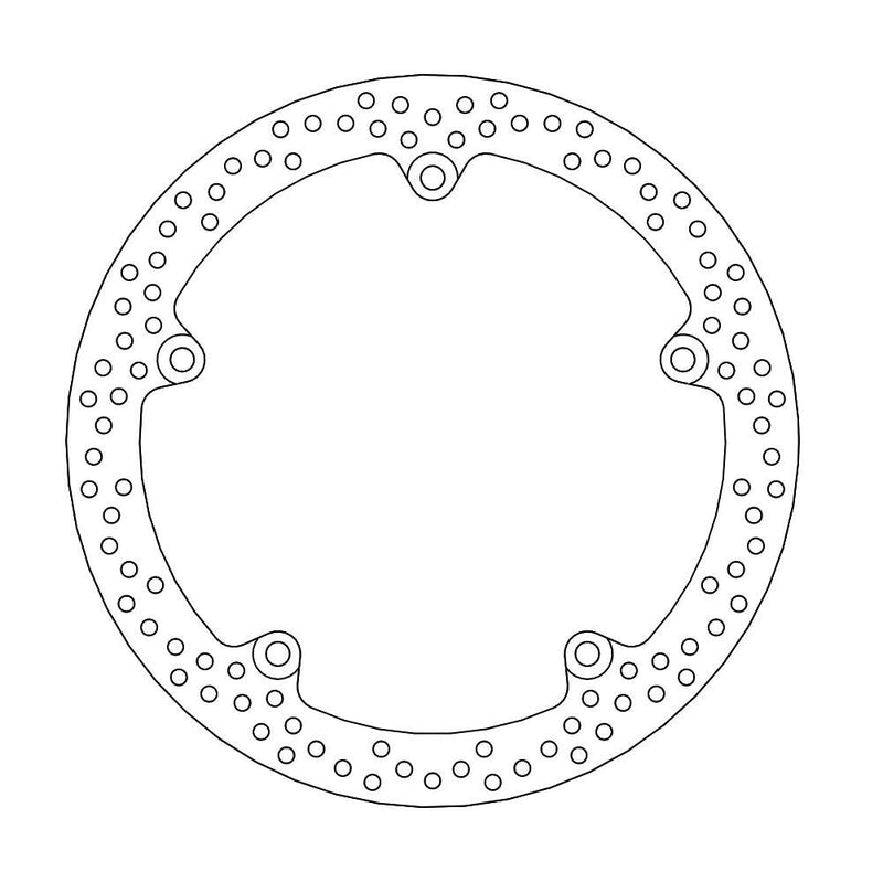 Halo Series Fixed Front Brake Rotor Silver For Honda CTX 700 2014-2016