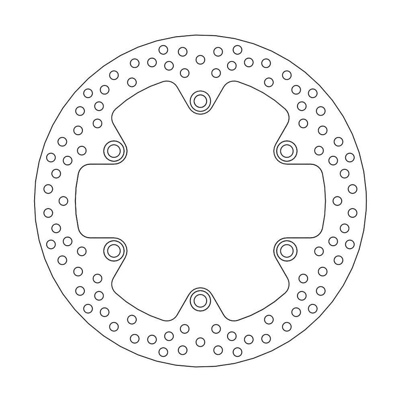 Halo Series Fixed Brake Rotor Silver