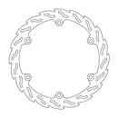Flame Series Fixed Front Right Brake Rotor Silver For Honda CB 500 F 2013-2016