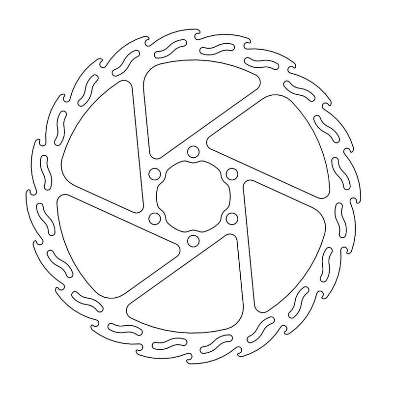Flame Series Fixed Front Brake Rotor Silver For KTM DUKE 125 ABS 2013-2017