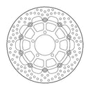 Halo Series Floating Brake Rotor Black For Triumph Speed Twin 1200 ABS 2020