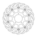 Floating Flame Front Left Brake Rotor Black For MV Agusta Brutale 675 2013-2014