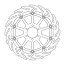 Floating Flame Front Right Brake Rotor Black For BMW K 1600 B ABS 2018-2023