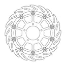 Flame Series Race Front Right Brake Rotor Black For MV Agusta Brutale 675 2013-2014