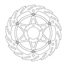 Floating Flame Front Left Brake Rotor Black For Ducati 848 EVO SE 2013