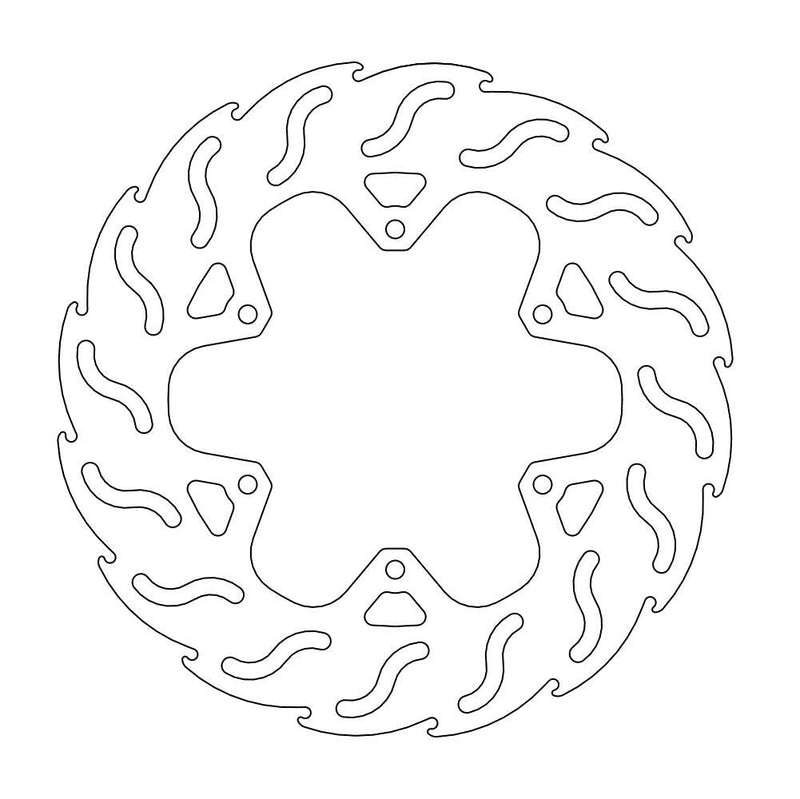 Flame Series Front Brake Rotor For Piaggio MP3 500 LT I.E. 2011-2014