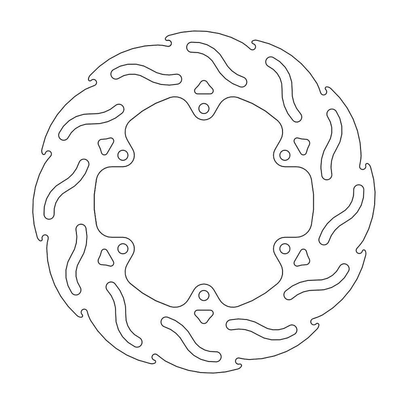 Flame Series Front Brake Rotor For Benelli PEPE 50 LX 2007-2010