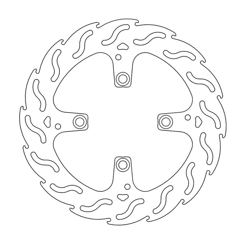 Flame Series Rear Brake Rotor Rear For Ducati 1098 R 2008