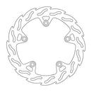 Flame Series Fixed Rear Brake Rotor Silver For BMW R 1200 GS 2011-2012