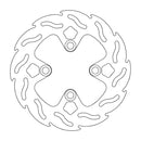 Flame Series Fixed Rear Brake Rotor Silver For Honda GROM 125 2022