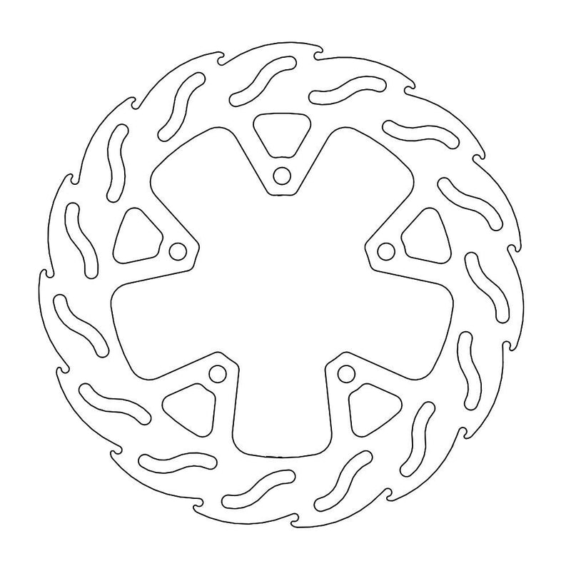 Flame Series Rear Brake Rotor Rear For KTM Super Duke 1290 GT ABS 2021-2023