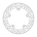 Halo Series Rear Brake Rotor For Yamaha MT-07 2014-2016