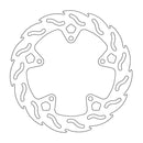 Flame Series Fixed Rear Brake Rotor Silver For Yamaha XJ 6 2009-2012