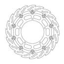 Floating Flame Front Left Brake Rotor Black For Yamaha YZF-R1 1000 2012-2014