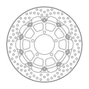 Halo Series Floating Brake Rotor Black For Triumph Thruxton 1200 RS ABS 2022