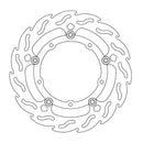 Floating Flame Front Left Brake Rotor Black For Yamaha MT-07 2014-2016