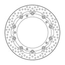 Halo Series Floating Racing Brake Rotor Black For BMW F 800 GT ABS 2017-2020