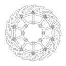 Flame Series Front Brake Rotor Black For Kawasaki KDX 125 SR 1990-2002