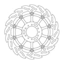 Flame Series Floating Front Right Brake Rotor Black For Honda CB 1100 EX ABS 2014-2016