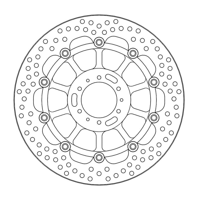 Halo Series Floating Brake Rotor Black For Honda CB 1100 EX ABS 2014-2016